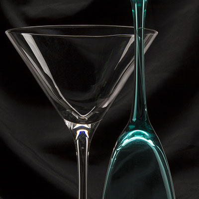Still Life - Dark Wine Glasses